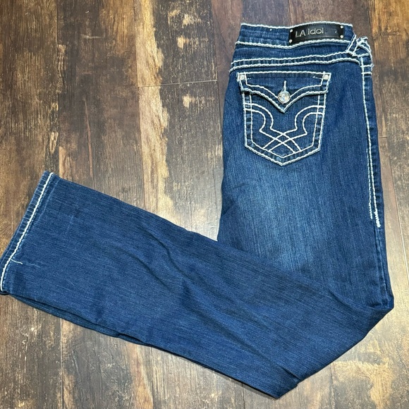Women’s L.A Idol Plus Size Jeans Size 17 - Picture 3 of 5
